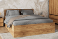 Bett Woody in Holzoptik mit Bettkasten –  inkl. Lattenrost & Matratze
