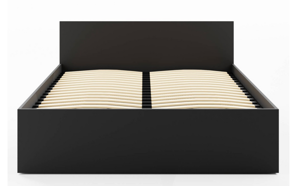 Bett Woody in Holzoptik mit Bettkasten –  inkl. Lattenrost & Matratze