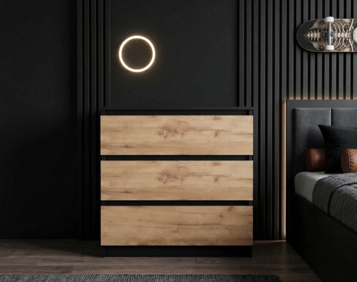 Kommode Monaco – grifflos, minimalistisch, in drei Farben