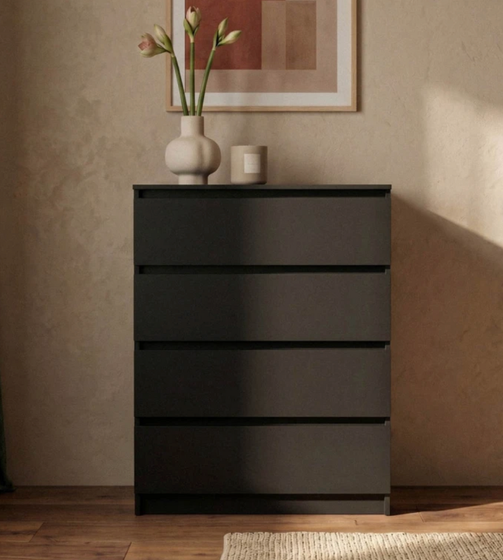 Kommode Monaco – grifflos, minimalistisch, in drei Farben